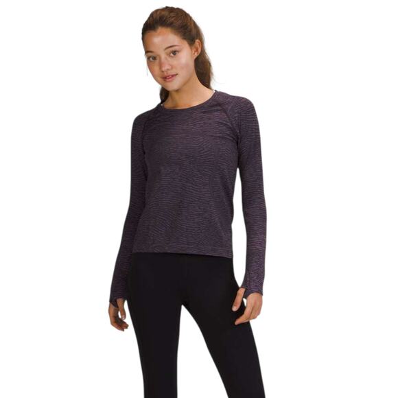 Lululemon Swiftly Tech Long Sleeve Shirt 2.0 Race Length Purple 14 - Picture 6 of 9